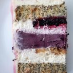 торт маково-чорничний