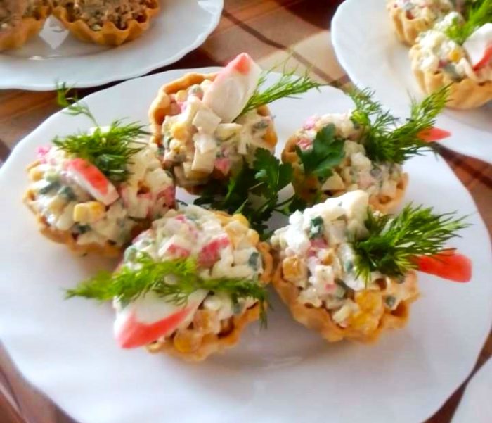Корзинки з крабовими паличками - Зображення 1