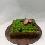 Ванільно-малиновий мусовий тортик